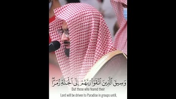 { وَسِیقَ ٱلَّذِینَ ٱتَّقَوۡا۟ رَبَّهُمۡ إِلَى ٱلۡجَنَّةِ زُمَرًاۖ..} سورة/الزمر القارئ/ناصر القطامي