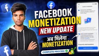 Facebook Monetization New Update 2026 🔥 | Content Monetization Unlock Complete Process!