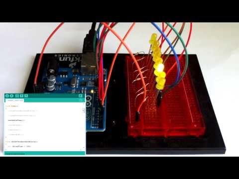 Уроки arduino. Урок 4. Множество светодиодов