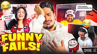 Funny Fails in Among Us #1 ft. S8UL