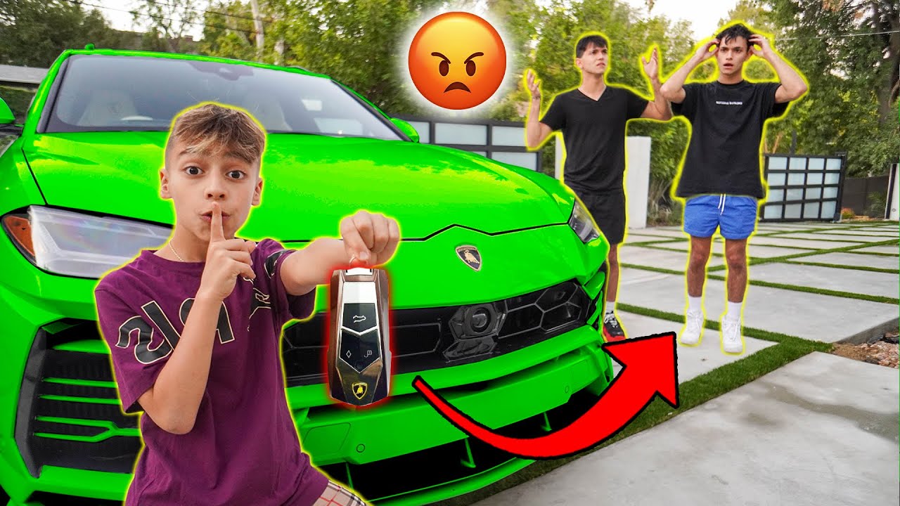 STOLEN Lamborghini PRANK on Lucas & Marcus! **They Got Mad** | The Royalty Family