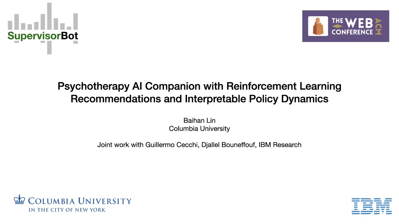 WWW 2023 Psychotherapy AI Companion with RL and