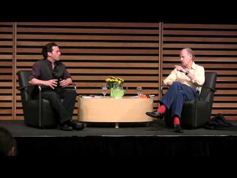 Scotiabank Giller Prize winning author Joseph Boyden is interviewed by John Ralston Saul at The Bram & Bluma Appel Salon at the Toronto Reference Library.