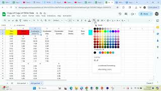 Calculating and making acceleration vs. time graphs