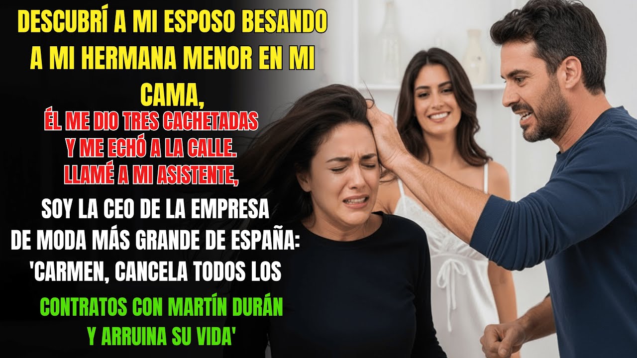 Mi Hermana Menor Y Mi Esposo Me Traicionaron, Él Me Dio 3 Cachetadas Y Me Echó😢 Así Que Llamé A M...