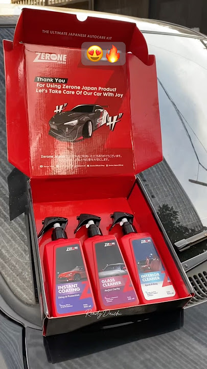 ￼Zerone Japan Paket Coating Paket Lengkap Pengkilap Pembersih Interior & Penghilang Jamur Kaca Ampuh