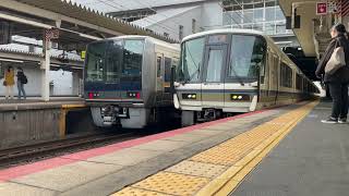 221系B12編成尼崎駅発車。