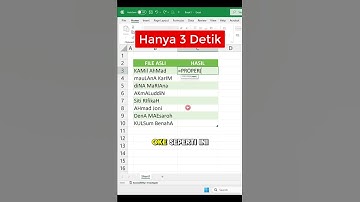 3 Detik Rapikan Teks di Excel  #excel #exceltips #belajarexcel  #exceltutorial  #exceltricks