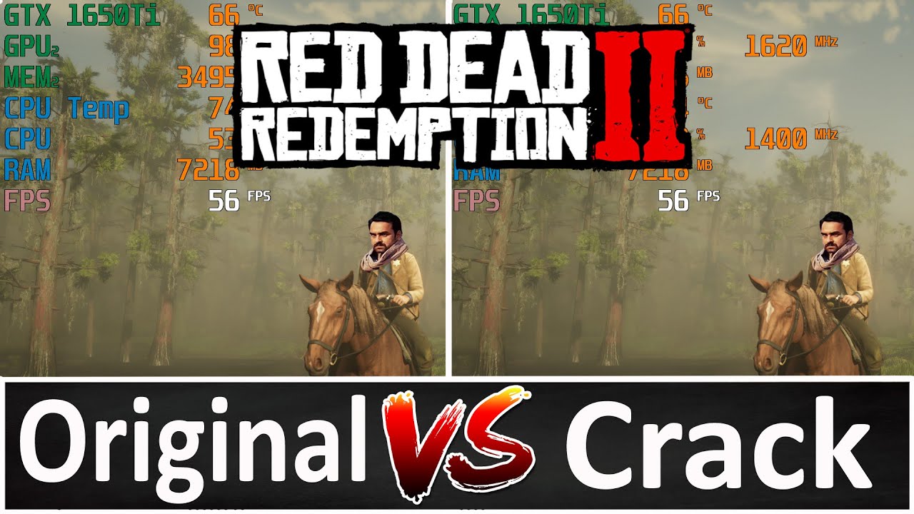 opladning krølle tjenestemænd Original vs Crack - Red Dead Redemption 2 Comparison 🔥 - YouTube