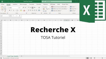 Comment utiliser la recherche X avec Excel 2020 - Excel - TOSA 2016