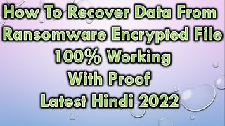 JHGN Ransomware Encrypt File Recovered By Recovery Software | Latest Hindi 2022 | Shreyas Solution screenshot 3