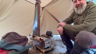 Hot Tent Shakedown, Vevor Tent Wood Stove & OneTigris Rocdomus Hammock Hot Tent  HD 1080p