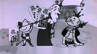 VINTAGE EARLY 50's ANIMATED POST TOASTIES COMMERCIAL - OLD KING COLE WAS A CONSUMER OF POST TOASTIES