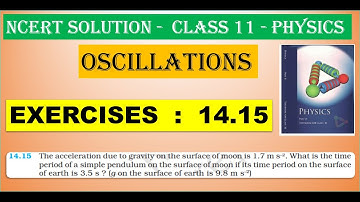 NCERT SOLUTION |  CLASS 11 PHYSICS |  EXERCISES 14.15  |  OSCILLATIONS  |  IN  TAMIL