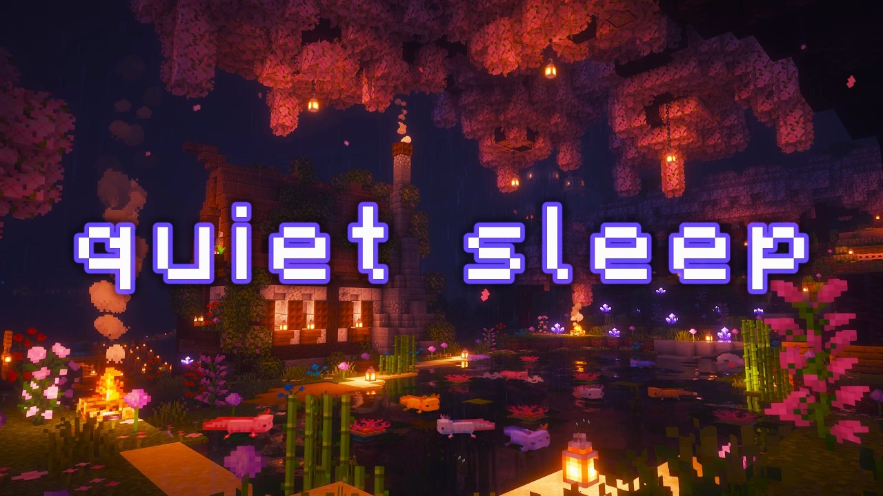Watch it's late, close your eyes... (minecraft music w/ heavy rain & water) on YouTube Watch it's late, close your eyes... (minecraft music w/ heavy rain & water) on YouTube