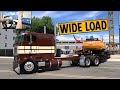 Hauling a Large CASE Excavator Custom Cabover Peterbilt 