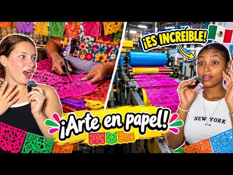 ¡NO IMAGINÁBAMOS CÓMO SE HACÍA! 😱🇲🇽 El INCREÍBLE arte del PAPEL PICADO mexicano