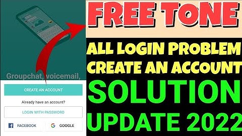 Fix Create An Account Error On FreeTone | FreeTone App Not Working100% Problem Solved 2022