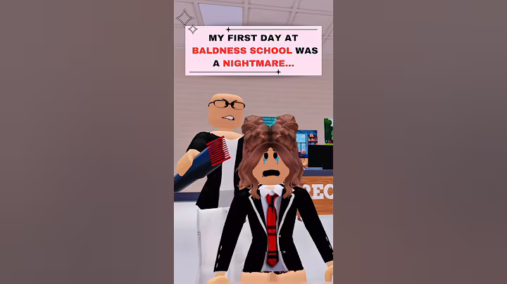MY FIRST DAY AT BALDNESS SCHOOL WAS A NIGHTMARE | Roblox edit #roblox #shorts #robloxedit