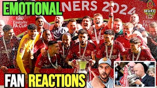EPIC MANCHESTER FANS EMOTIONAL REACTION TO MAN CITY 1-2 MAN UNITED | FA CUP FINAL! screenshot 1