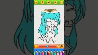 playing GACHA LIFE COLORING BOOK (xdxd)