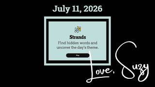 Strands Theme of the Day for July 11, 2026: Fishy fare