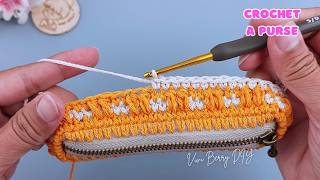 Crochet Purse with Beautiful and Neat Stitches | Vivi Berry DIY
