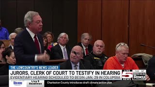 VIDEO: Jurors, clerk of court to testify in hearing as Murdaugh fights for new trial