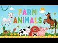 Farm Animals | Learn farm animals names in English | Kids vocabulary | English Educational Video