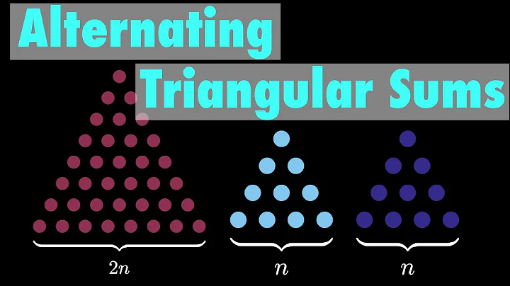 Alternating Sum of Triangular Numbers (visual proof without words)