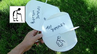 Top or Bottom Dimples Pizza Tray Catapult Launch Gliders Test Flights