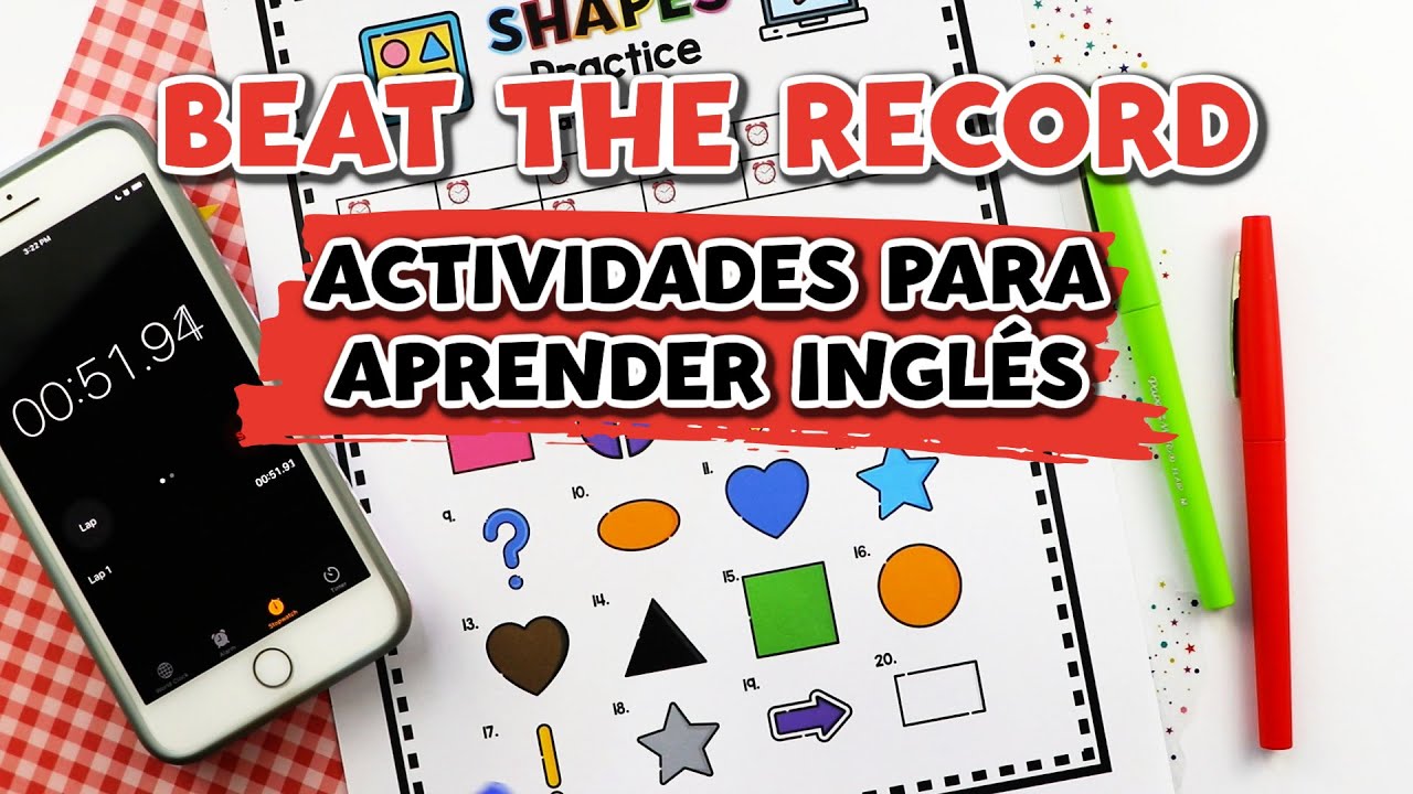 ángel Expresión detalles ACTIVIDADES PARA APRENDER INGLÉS: BEAT THE RECORD | ESTRATEGIAS PARA  PRACTICAR VOCABULARIO EN INGLÉS - YouTube