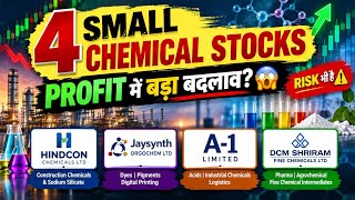 4 Small Chemical Sector Stocks That Shocked Everyone! 😱 Hindcon, Jaysynth, A-1 & DCM Shriram | Sa...