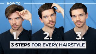 The 3 Steps For EVERY Hairstyle | Men's Hair - YouTube