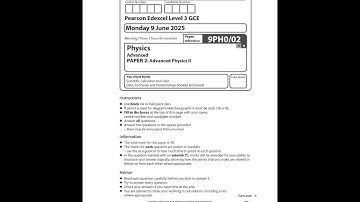 Merged 2025 Pearson EDEXCEL A Level Physics Paper 2 And Mark Scheme 9ph0 02 Advanced Physics Ii