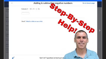 Adding and subtracting negative numbers on 7th Grade Khan