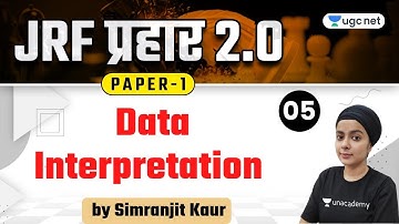 10:00 AM - NTA UGC NET 2021 | Data Interpretation by Simranjit Kaur