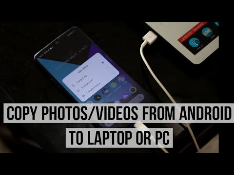 How do I transfer photos from phone to laptop using USB?