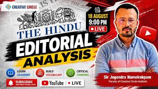 The Hindu Analysis | 18th August 2026 | The Hindu Newspaper  | Jogen Sir