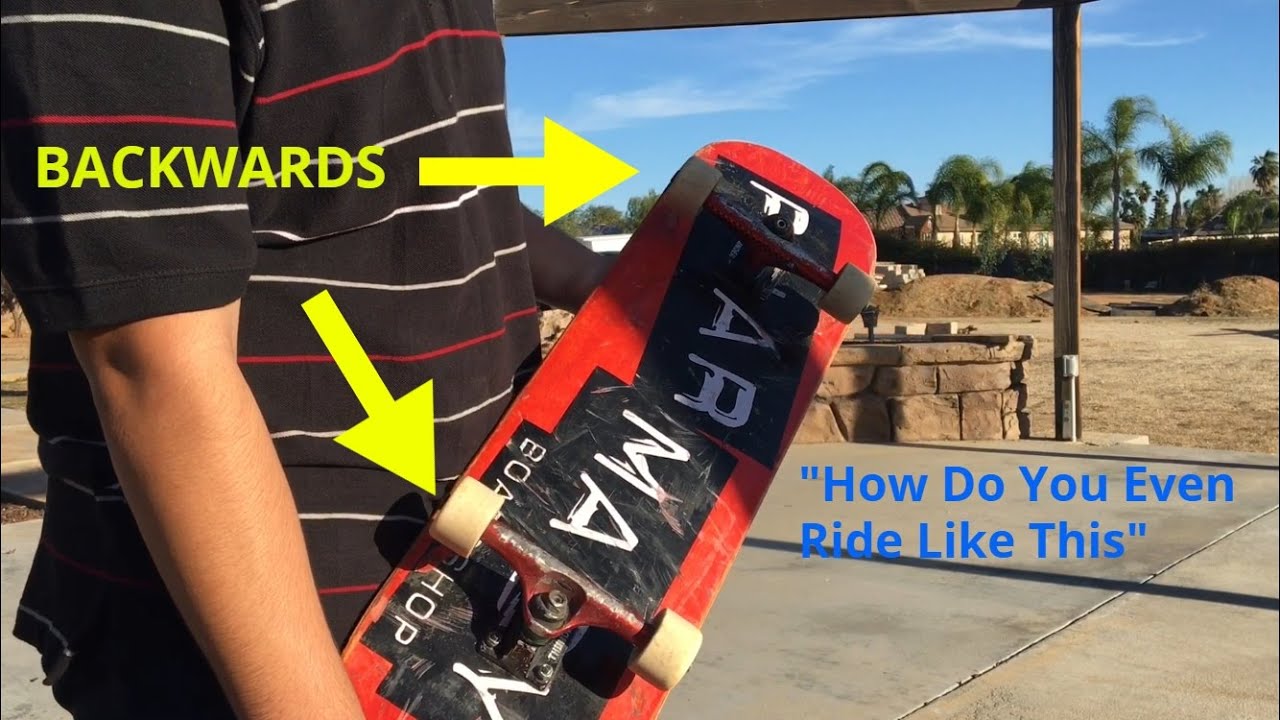 SKATING WITH MY TRUCKS BACKWARDS YouTube