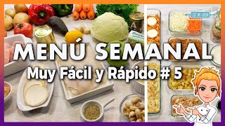 MENÚ SEMANAL Muy FÁCIL y RÁPIDO # 5,  Cómo ORGANIZARSE para DISFRUTAR MÁS de tu TIEMPO