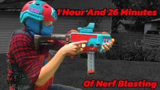 1 Hour And 26 Minutes Of Nerf Blasting