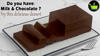 No Eggs No Flour No Oven | Chocolate Dessert Recipe | Chocolate Pudding Recipe | Chocolate Recipes