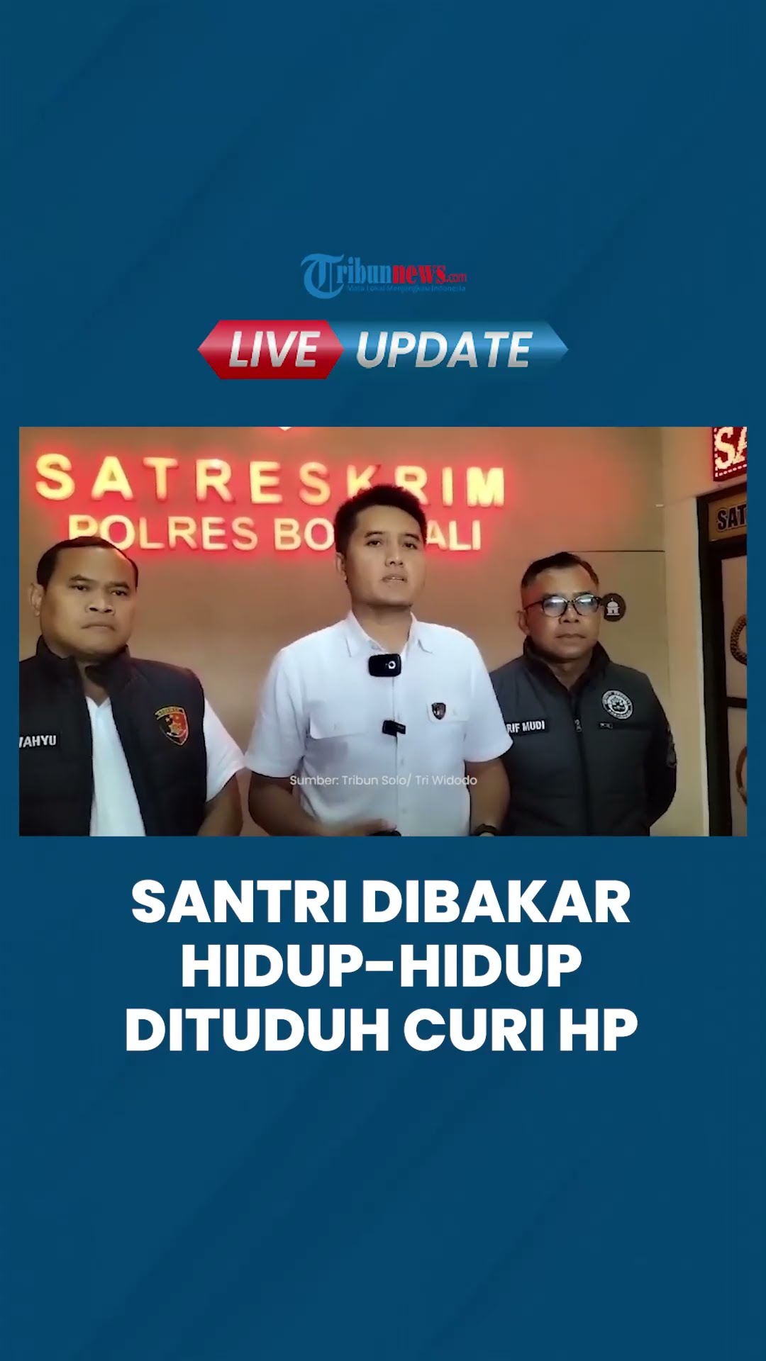 Santri Dibakar Hidup-hidup di Ponpes Boyolali Jawa Tengah, Dituduh Curi Handphone Teman Sendiri