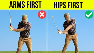 How to Lead With the Hips in the Downswing