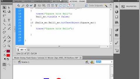 Flash Basics Tutorial 26 Movie Clips Inside Movie Clips Hit.avi