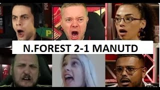 MANUTD FANS REACTION TO NOTTEM FOREST 2-1 MANUTD GOALS