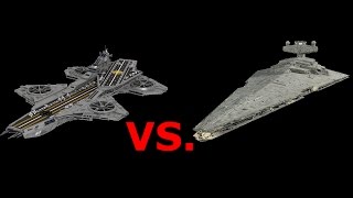 Star Destroyer VS  Helicarier! Space Engineers