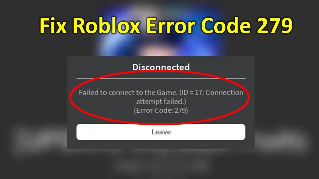 Roblox error 17