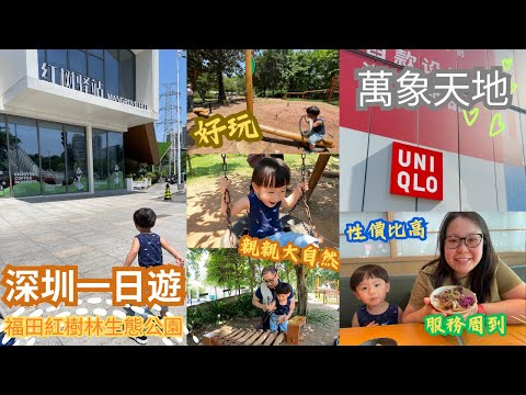 【深圳一日遊Vlog】福田紅樹林生態公園????️自然力樂園好好玩｜萬象天地 重新打造 推介網紅日式居酒屋の鳥沢TORISAWA????服務周到 食物質素好‼️深圳玩具反斗城必去UNIQLO????️
